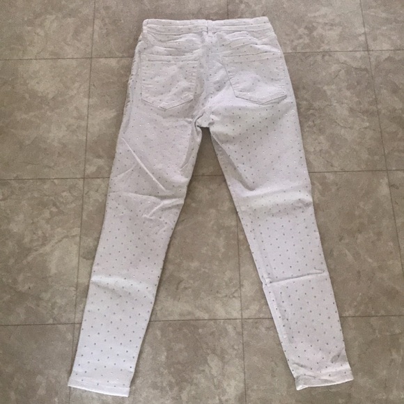 TOPSHOP White Sparkle Jamie Sknny Jeans w28 - Picture 4 of 7
